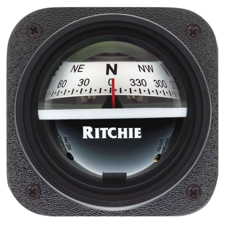 RITCHIE V-527 Kayak Compass Bulkhead Mount - White Dial V-527